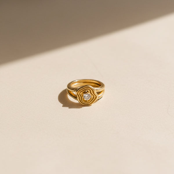 Gold Genesis Ring – by Celestina Jewels