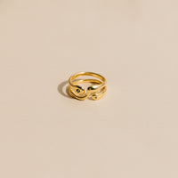 Gold Nopal Adjustable Ring 1