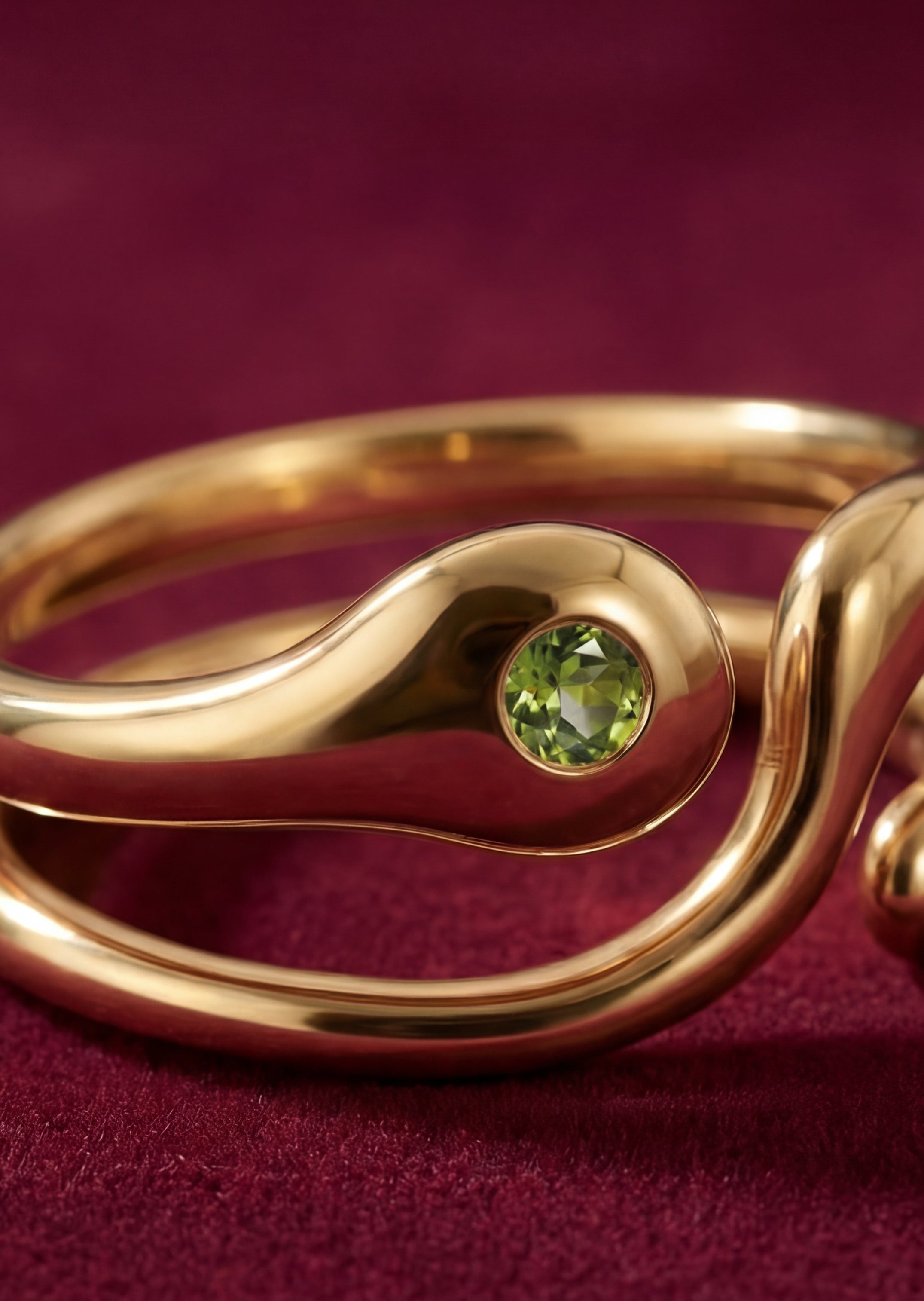 Gold Nopal Adjustable Ring