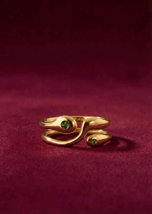 Gold Nopal Adjustable Ring