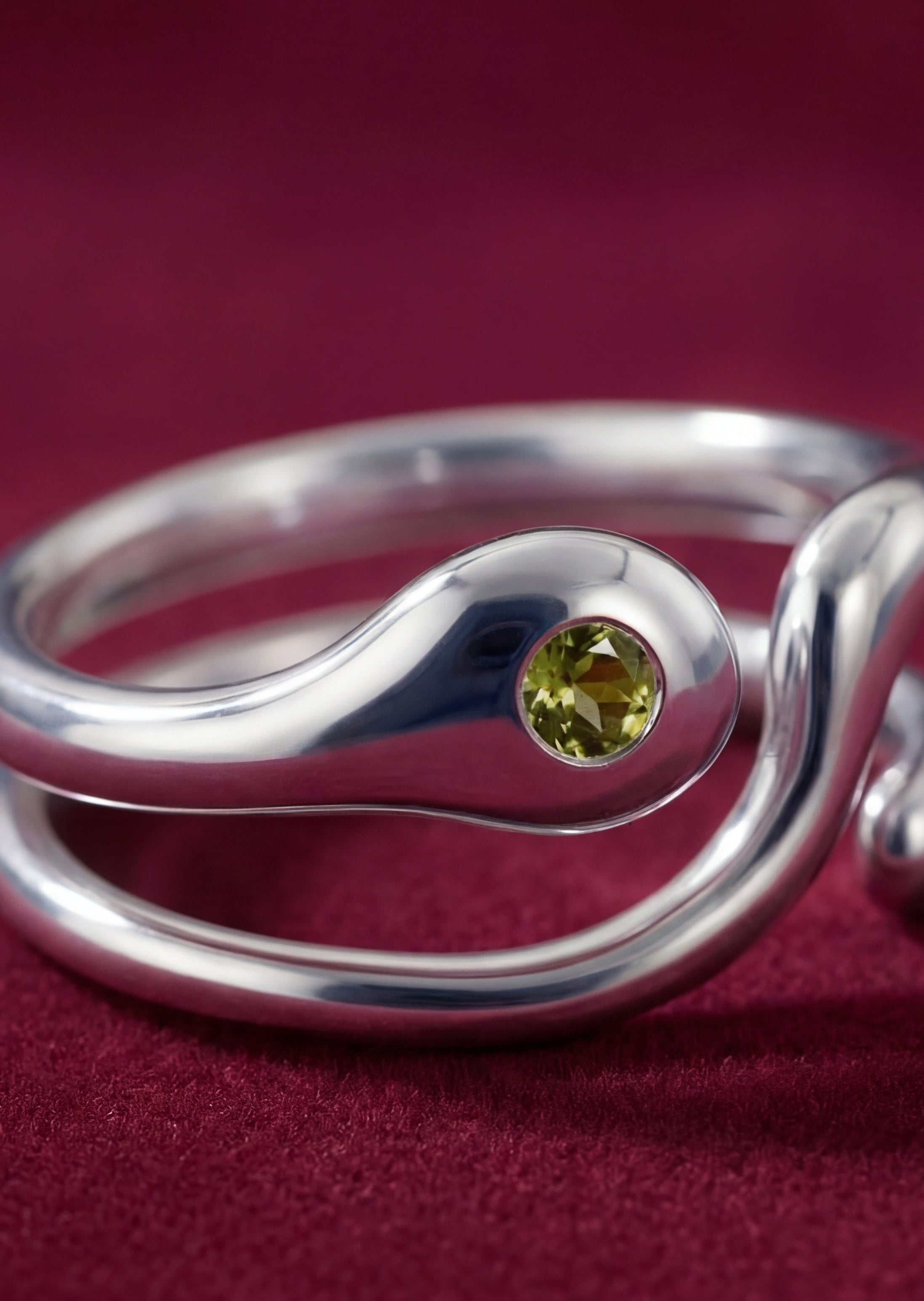 Silver Nopal Adjustable Ring