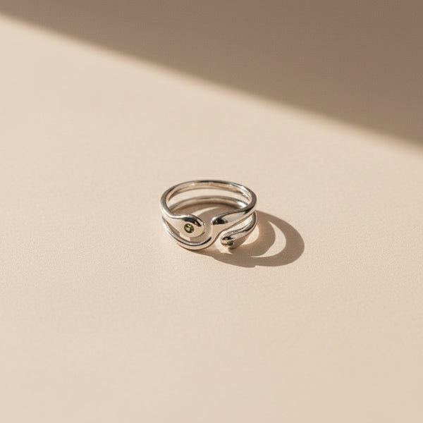 Silver Nopal Adjustable Ring – by Celestina Jewels