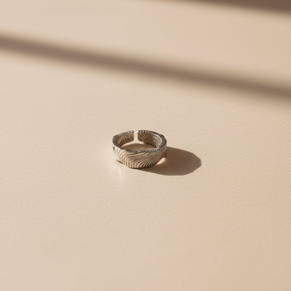 Silver Terra Adjustable Ring – by Celestina Jewels