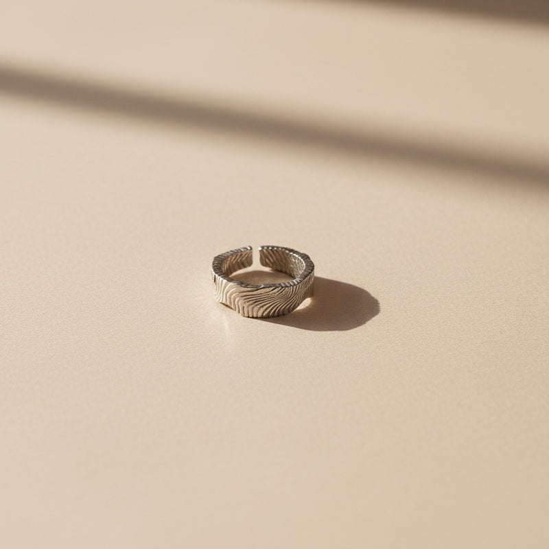 Silver Terra Adjustable Ring